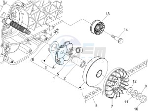 GT 250 ie 60 deg USA drawing Driving pulley