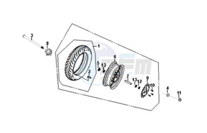 FIDDLE II 50 25KMH (L8) NL EURO4 drawing FRONT WHEEL