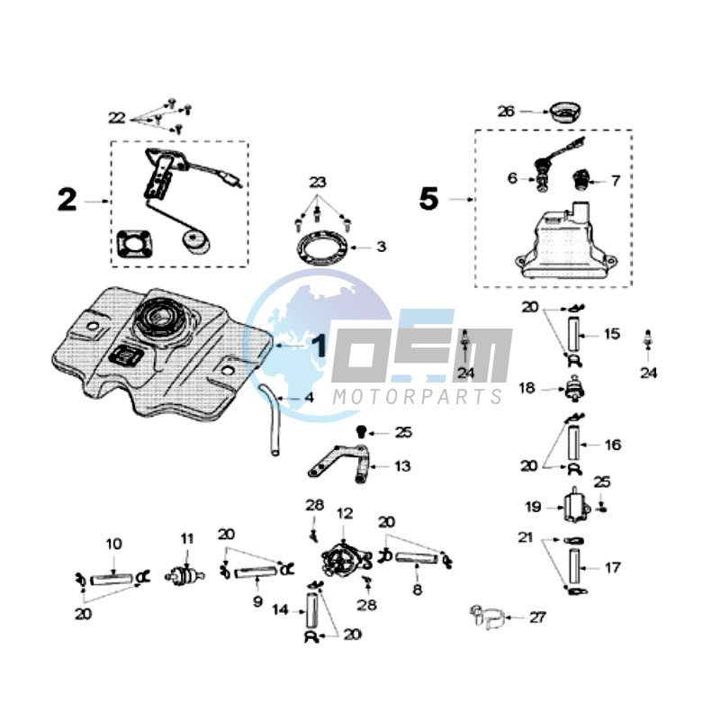 TANK AND FUEL PUMP