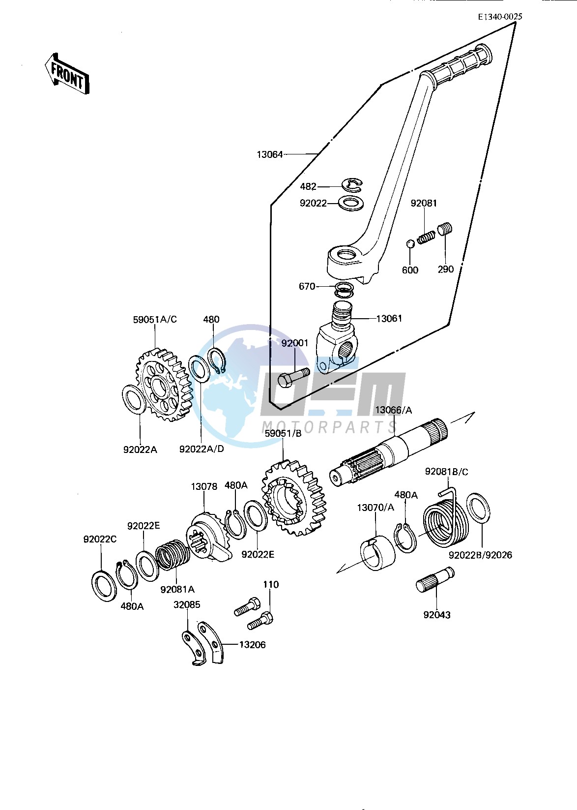 KICKSTARTER MECHANISM -- 81-82 A2_A3- -