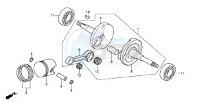 PK50S WALLAROO drawing CRANKSHAFT/PISTON