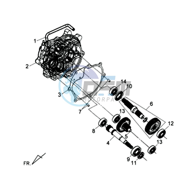 CRANKCASE - DRIVE SHAFT