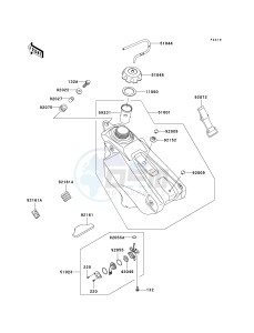 KX 250 N [KX250F] (N1) [KX250F] drawing FUEL TANK