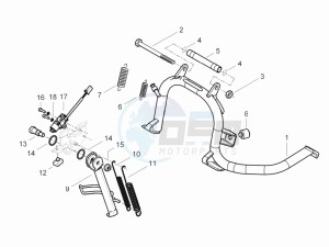 Beverly 300 RST 4T 4V ie E3 drawing Stands