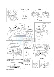 YXE700E YXE70WPHG WOLVERINE EPS CAMO (2MB9) drawing EMBLEM & LABEL 1