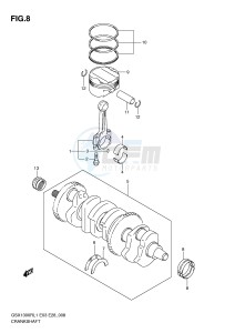 GSX1300R (E3-E28) Hayabusa drawing CRANKSHAFT