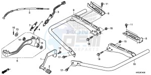 TRX420FE1E TRX420 Europe Direct - (ED) drawing PEDAL/STEP