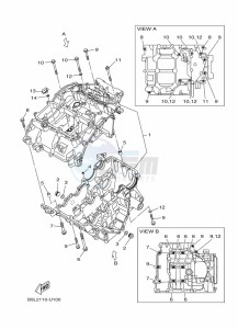 YZF250-A (B6P4) drawing CRANKCASE