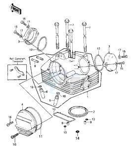 KLT 250 C [PRAIRIE] (C1) [PRAIRIE] drawing CYLINDER HEAD_COVERS -- 83 C1- -