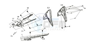 WOLF 125 EFI drawing COWLING