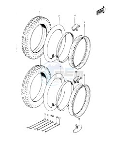 F11 M 250 drawing WHEELS_TIRES -- 73 F11M- -