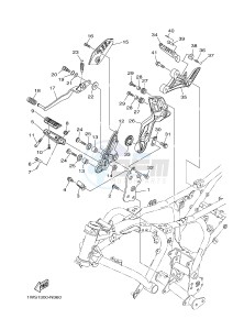 MT07A MT-07 ABS 700 (1XB9) drawing STAND & FOOTREST 2