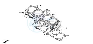 CB1000F drawing CYLINDER