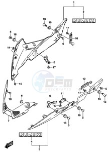 GSX-S750A drawing UNDER COWLING