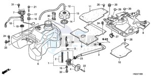 TRX500FAA Europe Direct - (ED) drawing FUEL TANK