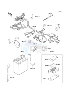 EN 500 C [VULCAN 500 LTD] (C6F-C9F) C6F drawing CHASSIS ELECTRICAL EQUIPMENT