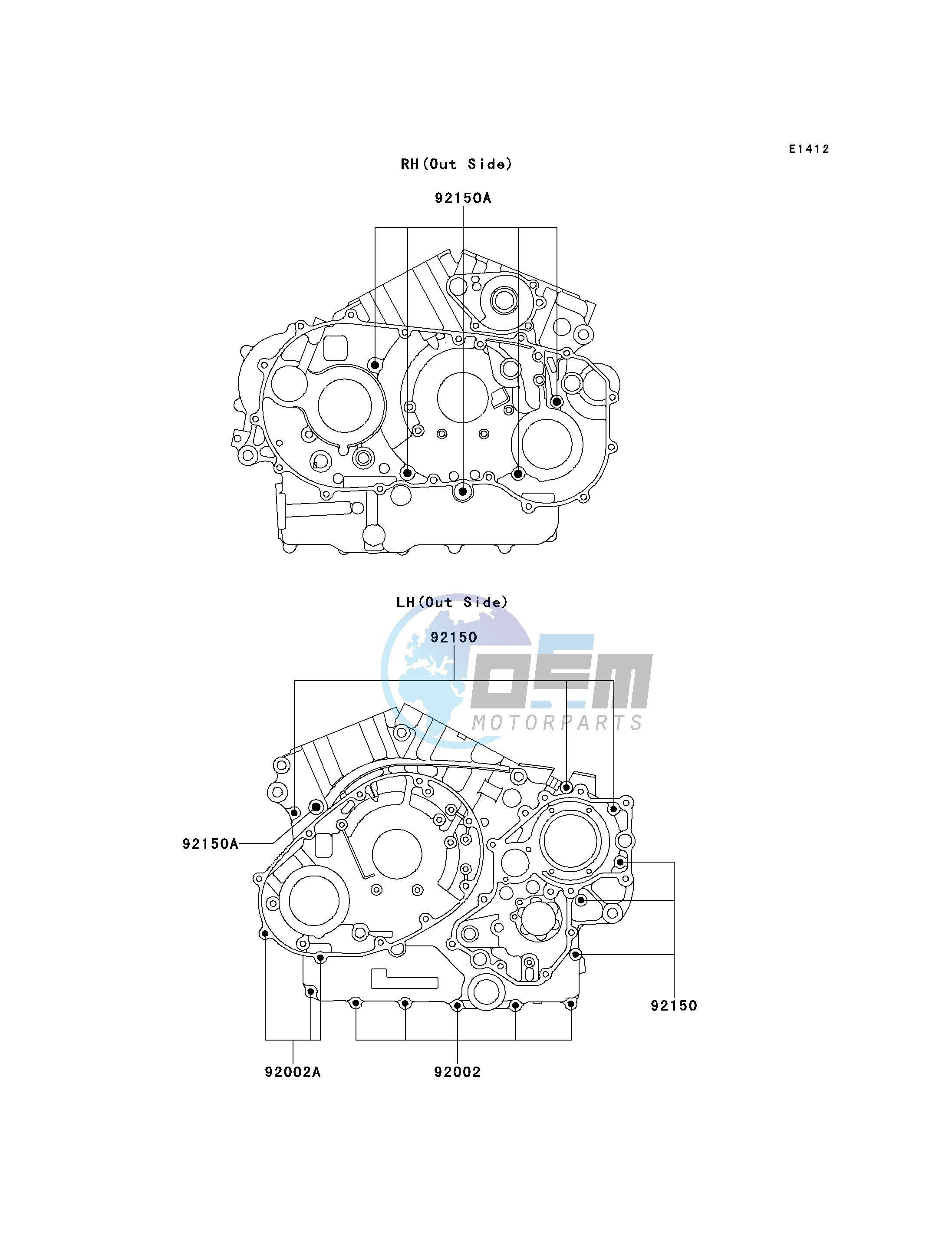 CRANKCASE BOLT PATTERN