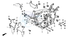 VT750C3 drawing FRAME BODY