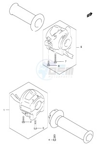 GZ250 (P3) drawing HANDLE SWITCH