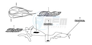 VT750DC BLACK WIDOW drawing MARK (VT750DCA3/VT750DCB3)