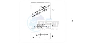 CBF600NA9 Europe Direct - (ED / ABS) drawing HEATED GRIP ATT. KIT