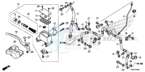 TRX500FM2H Europe Direct - (ED) drawing FRONT BRAKE MASTER CYLINDER