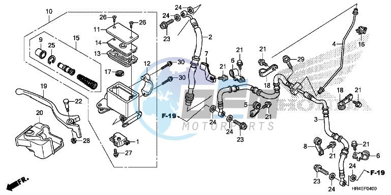 FRONT BRAKE MASTER CYLINDER