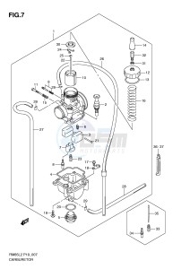 RM85 (P19) drawing CARBURETOR