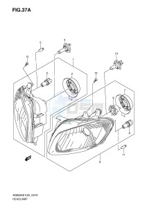 AN650 (E2) Burgman drawing HEADLAMP (AN650AZK8 E19)