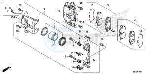 SXS700M4H Europe Direct - (ED) drawing FRONT BRAKE CALIPER