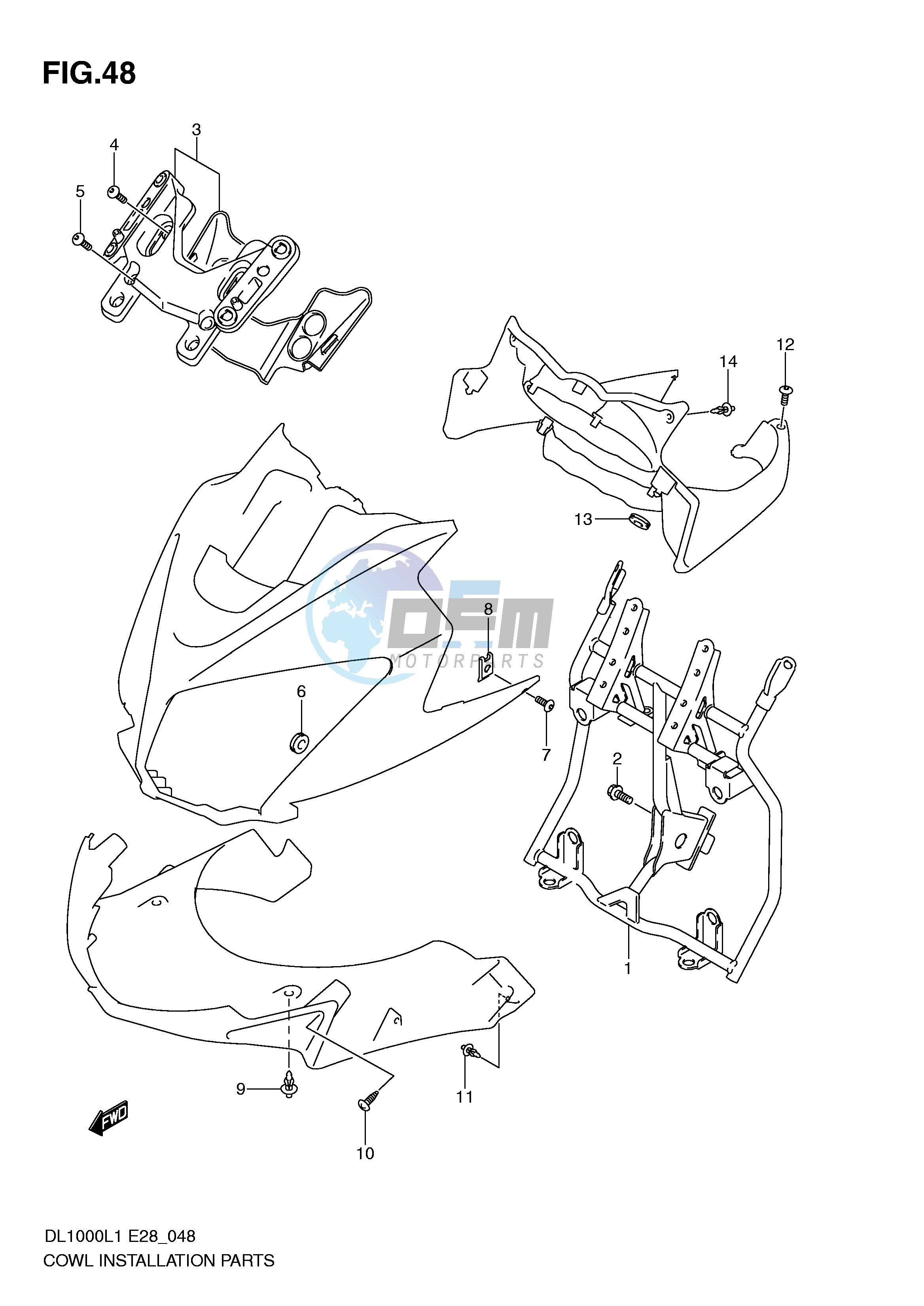 COWL BODY INSTALLATION PARTS