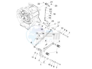 California 1400 Custom ABS 1380 USA-CND drawing Gear lever