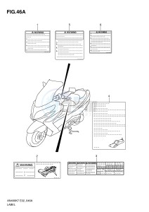 AN400 (E2) Burgman drawing LABEL (MODEL L0)