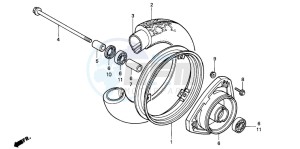 NH80MS drawing FRONT WHEEL