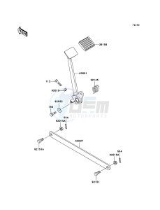 ELIMINATOR 125 BN125-A8 GB XX (EU ME A(FRICA) drawing Brake Pedal