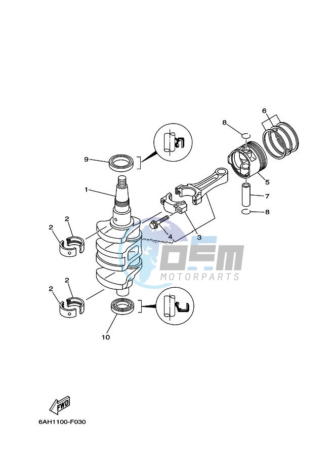 CRANKSHAFT--PISTON