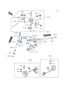 ZX 600 D [NINJA ZX-6] (D1) [NINJA ZX-6] drawing HANDLEBAR