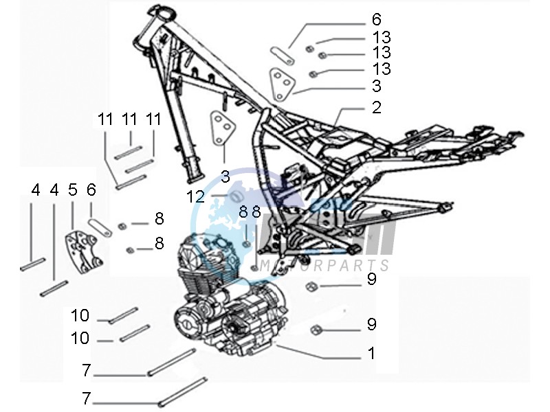 Engine and Frame