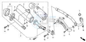 CRF150RB CRF150RB drawing EXHAUST MUFFLER