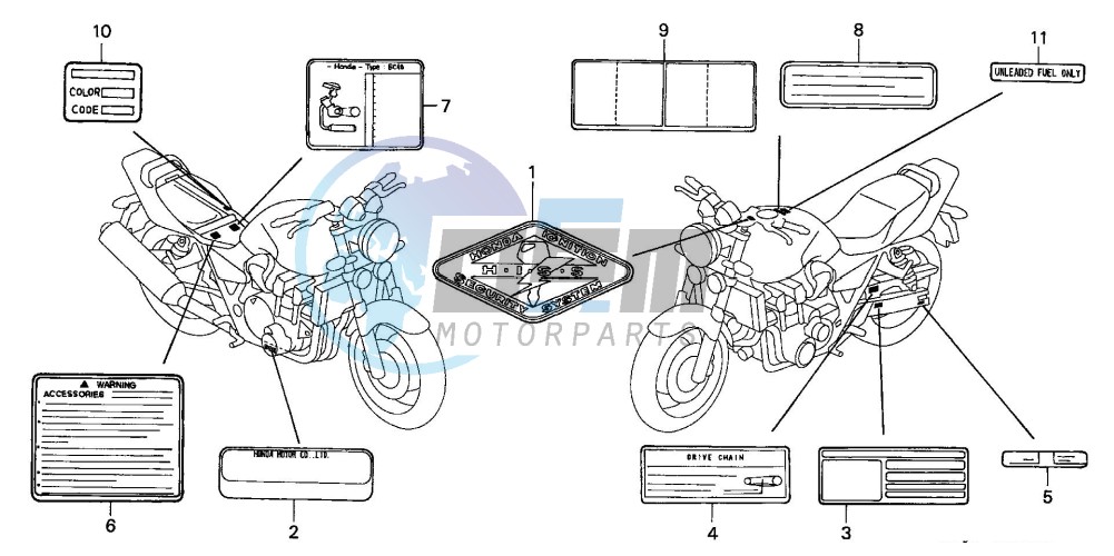 CAUTION LABEL (CB1300/A/F /F1)