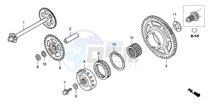 CBF1000S drawing STARTING CLUTCH