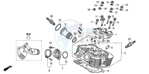 VTX1800C drawing REAR CYLINDER HEAD