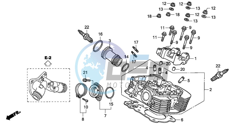 REAR CYLINDER HEAD