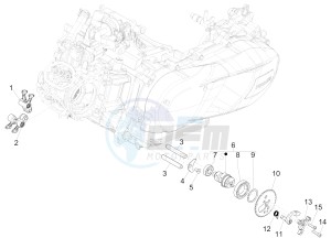 MEDLEY 150 4T IE ABS E4-2016-2018 (EMEA) drawing Rocking levers support unit