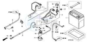 TRX420FPAC TRX420 ED drawing BATTERY