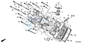 VTR2509 ED / LL MK drawing FRONT CYLINDER HEAD