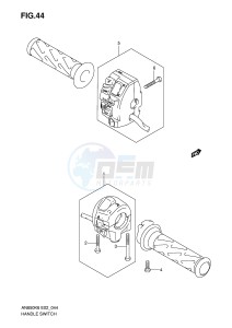 AN650 (E2) Burgman drawing HANDLE SWITCH (AN650K6 K7 K8 K9 L0)