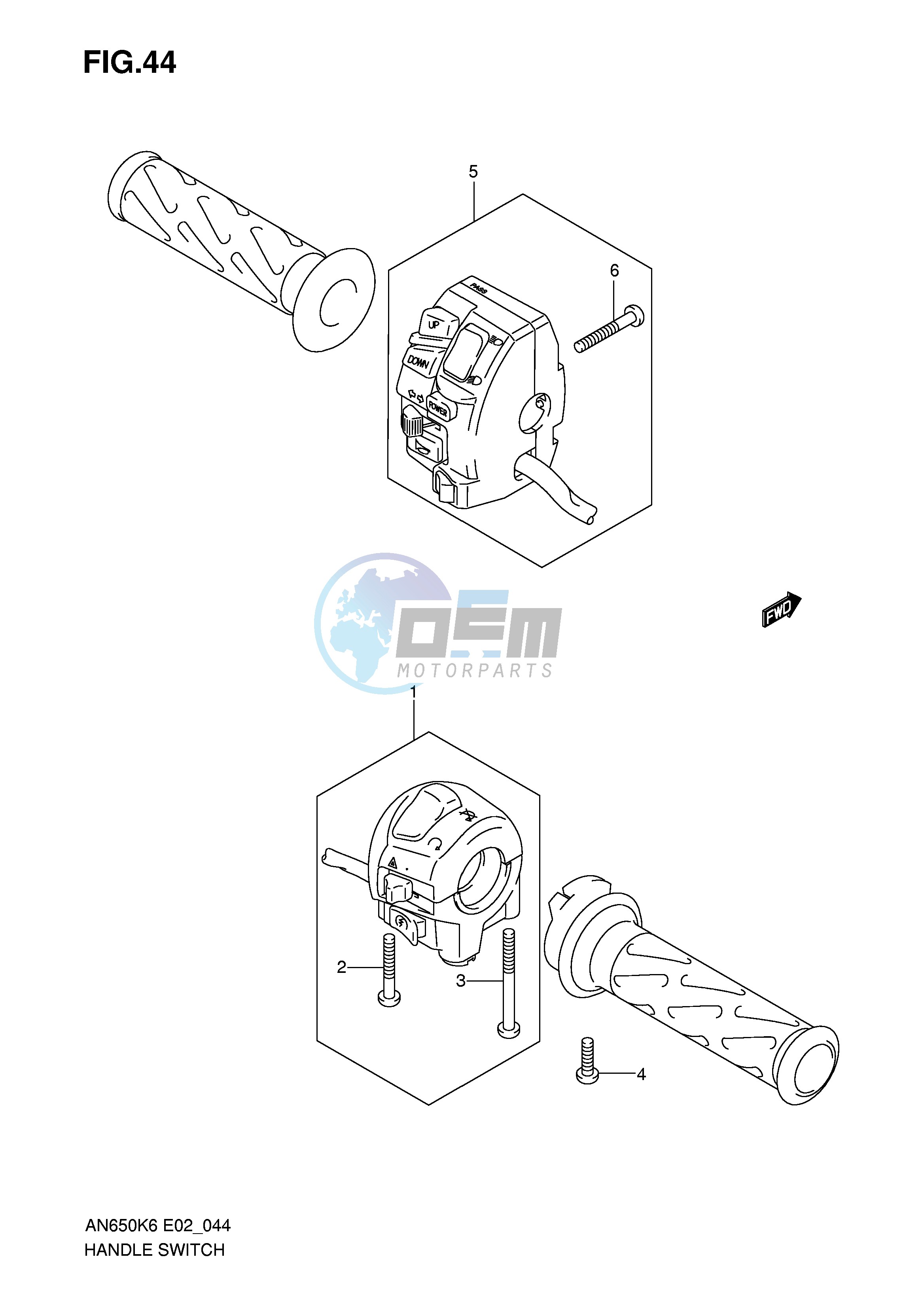 HANDLE SWITCH (AN650K6 K7 K8 K9 L0)