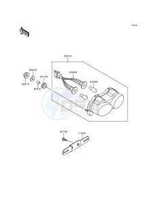 ZX 600 G [NINJA ZX-6R] (G1-G2) [NINJA ZX-6R] drawing TAILLIGHT-- S- -