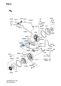 VZ1600 (E24) drawing AIR CLEANER